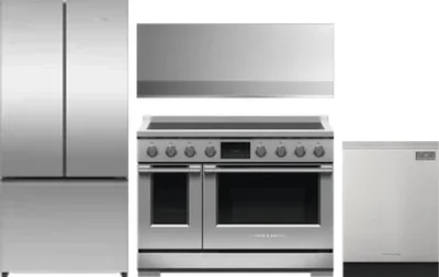 4 Piece Package Includes Refrigerator, Range, Hood And Dishwasher